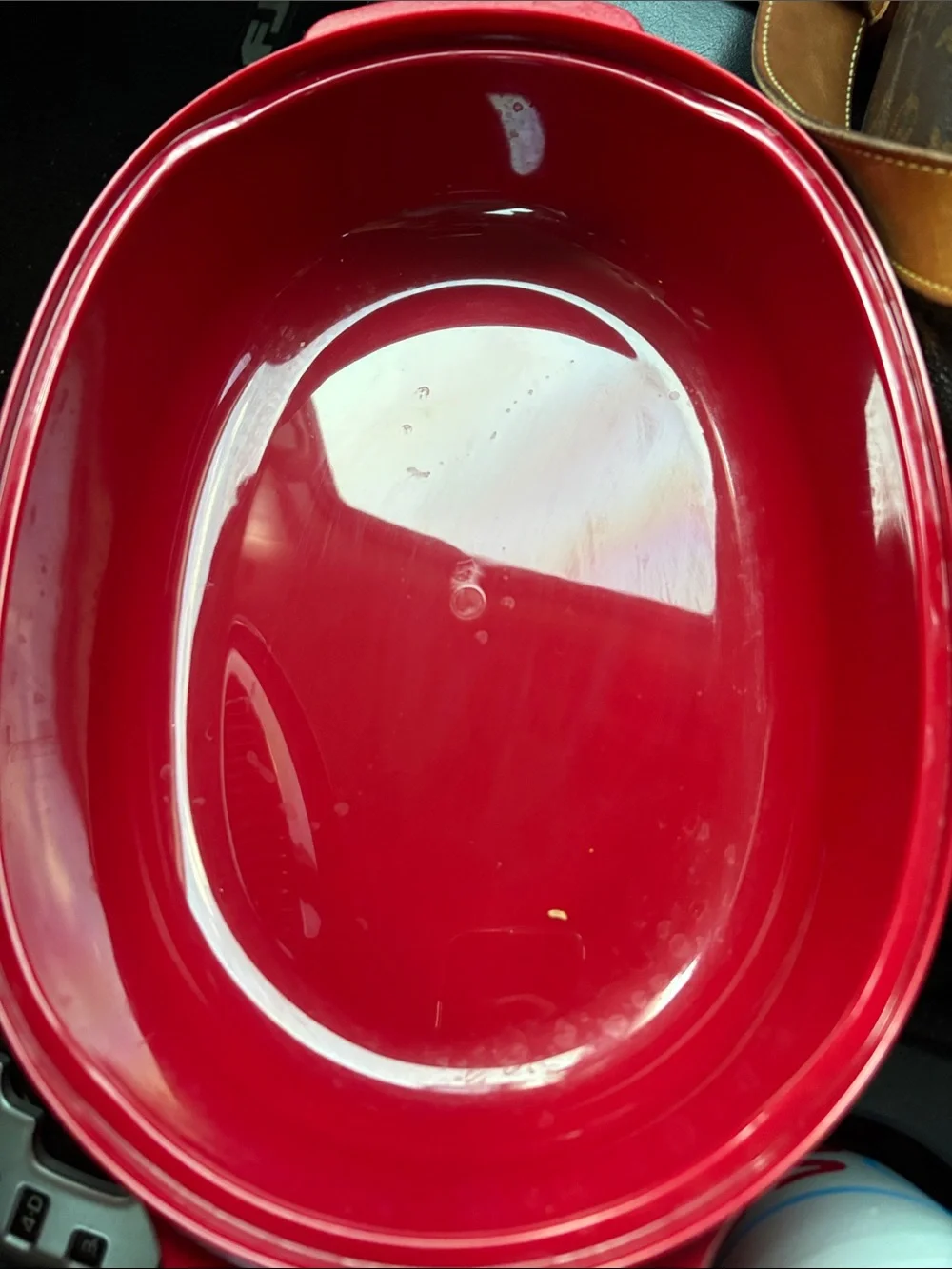KitchenAid Red Oval Food Steamer with Clear Lid
